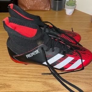 Adidas Predator 20.3 Size US 4 Black/Red Soccer Cleat